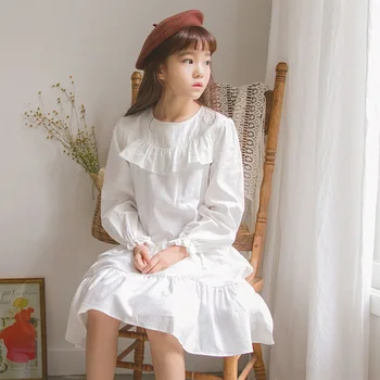 

white elegant dresses for girls fall clothes wedding dress toddler girls white princess dress long sleeve snow white dress