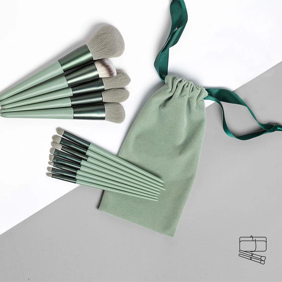 

Makeup Brushes Set 8-13pcs Professional Make Up Brush Natural Hair Foundation Powder Eye Shadow Blushes Smooth Beauty Brochas
