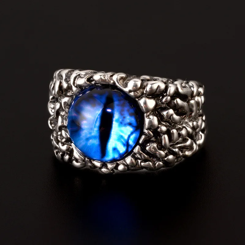 Fashion Creative Evil Eye Rings For Men Women Personality Male Punk Yellow Ring Jewelry Men's Bar Night Club Accessories Gifts - Image 2