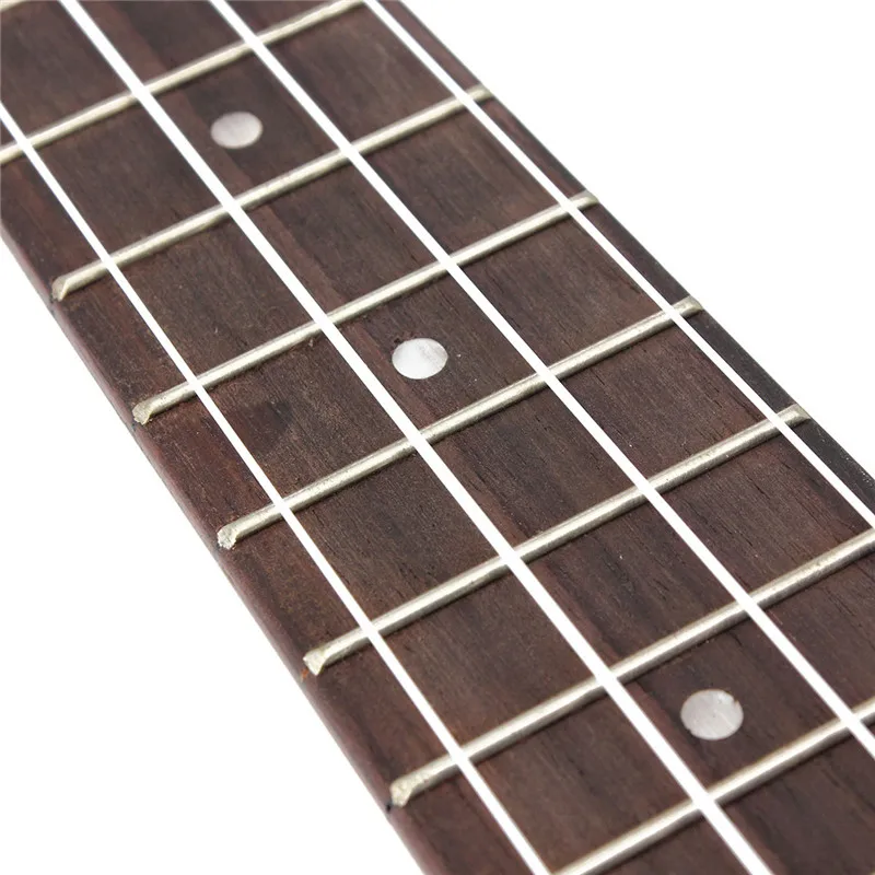 21 Inch Soprano Ukulele Uke Sapele 15 Frets Musical Instrument Flower