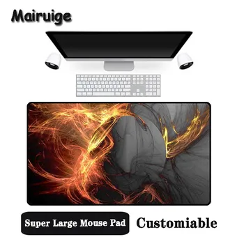 

Mairuige Big Promotion Large Size Multi-size Locked Mouse Pad Flame element Pattern PC Computer Notebook Desk Mat