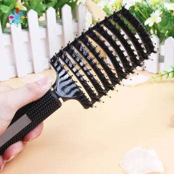 

1pc Bristle & Nylon Hairbrush Professional Scalp Massage Comb Hair Styling Comb