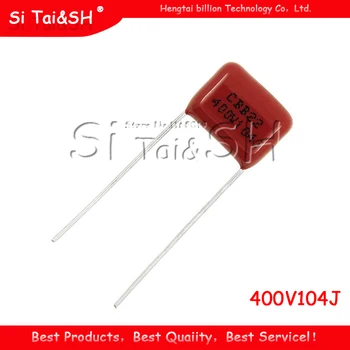 

10PCS 400V104J Pitch 10mm 0.1UF 100NF 400V 104 CBB Polypropylene film capacitor