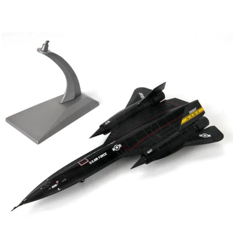 ヘルパ ダイキャストモデル 1/200 SR-71 ブラックバード ジェイソンチュチュ米空軍SR-71ブラックバード偵察飛行機合金