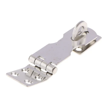 

304 Stainless Steel Hasp Staple Safety Door Lock Gate Padlock Latch