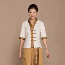 Весна/осень новая тайская Массажная форма полиэфирное белье Топ+ брюки набор красота клуб Спецодежда здоровье салон униформа