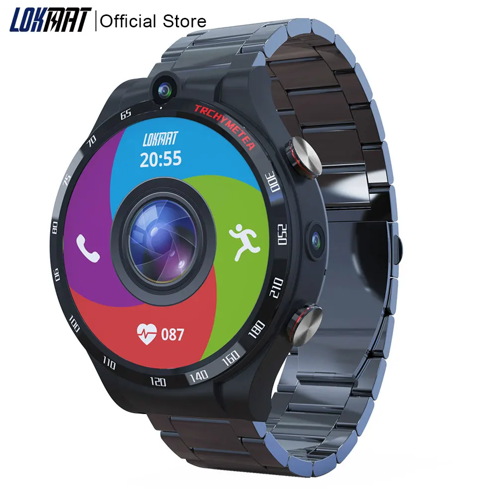 LOKMAT 1 6 "дисплей APPLLP 4 Смарт-часы телефон Гб + 128 ГБ 900 мАч Android 10 WIFI GPS умные часы