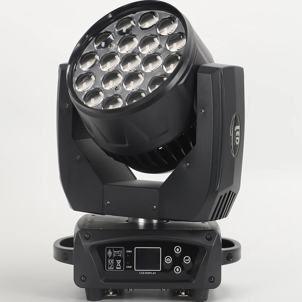 2 шт./лот 4 новая версия led 19x15 Вт моющийся зум с функцией CTO ECO движущийся головной