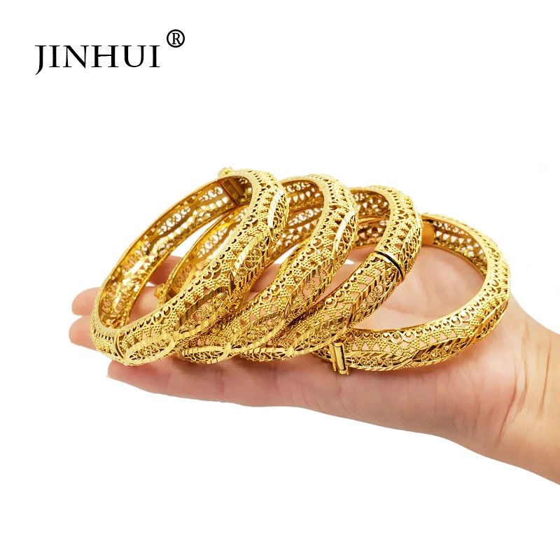 Jin Hui, новинка, модные роскошные золотые ювелирные браслеты для женщин, эфиопские браслеты, африканские вечерние, Саудовская Аравия, свадебные подарки