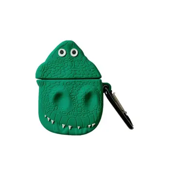 

Fashion Silicone Protective Case Dragon Cover Protector with Carabiner for Airpods 1/2