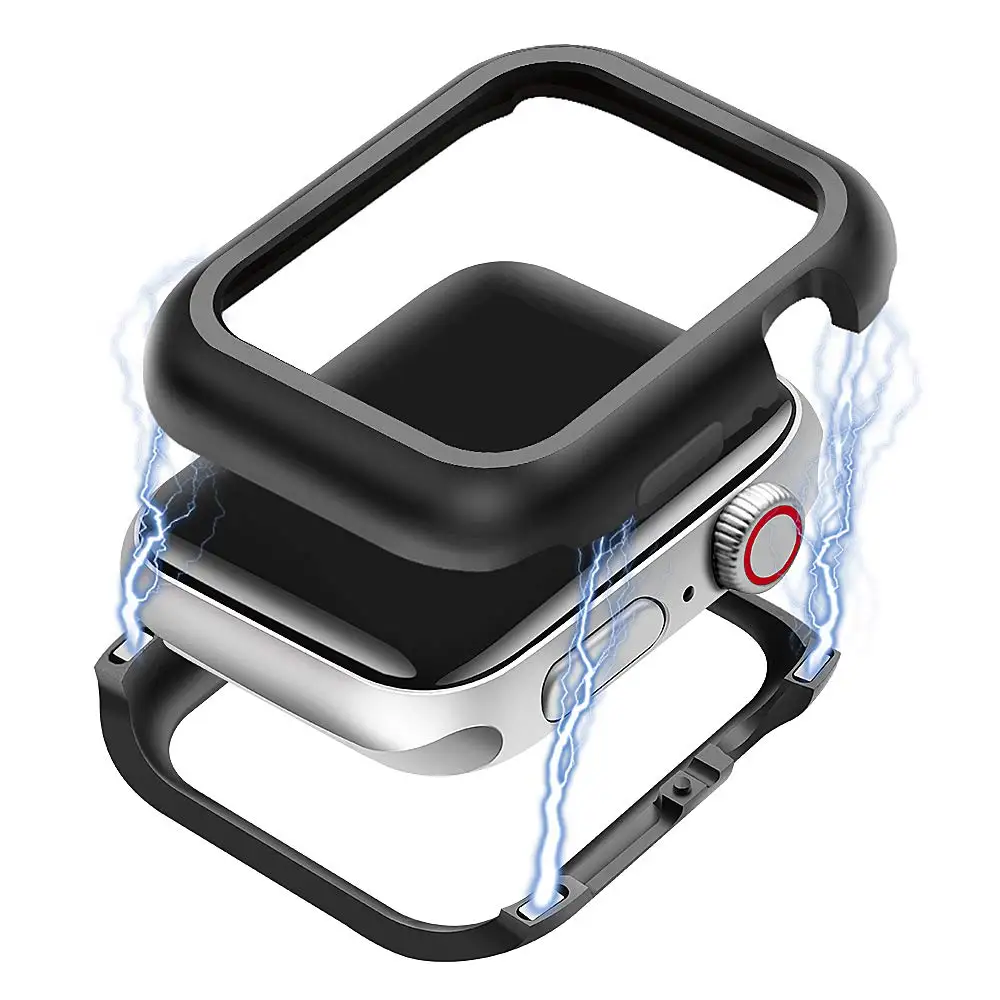 Магнитный защитный чехол для Apple Watch series 4 5 6 SE 40 мм 44 360 полное покрытие алюминиевый
