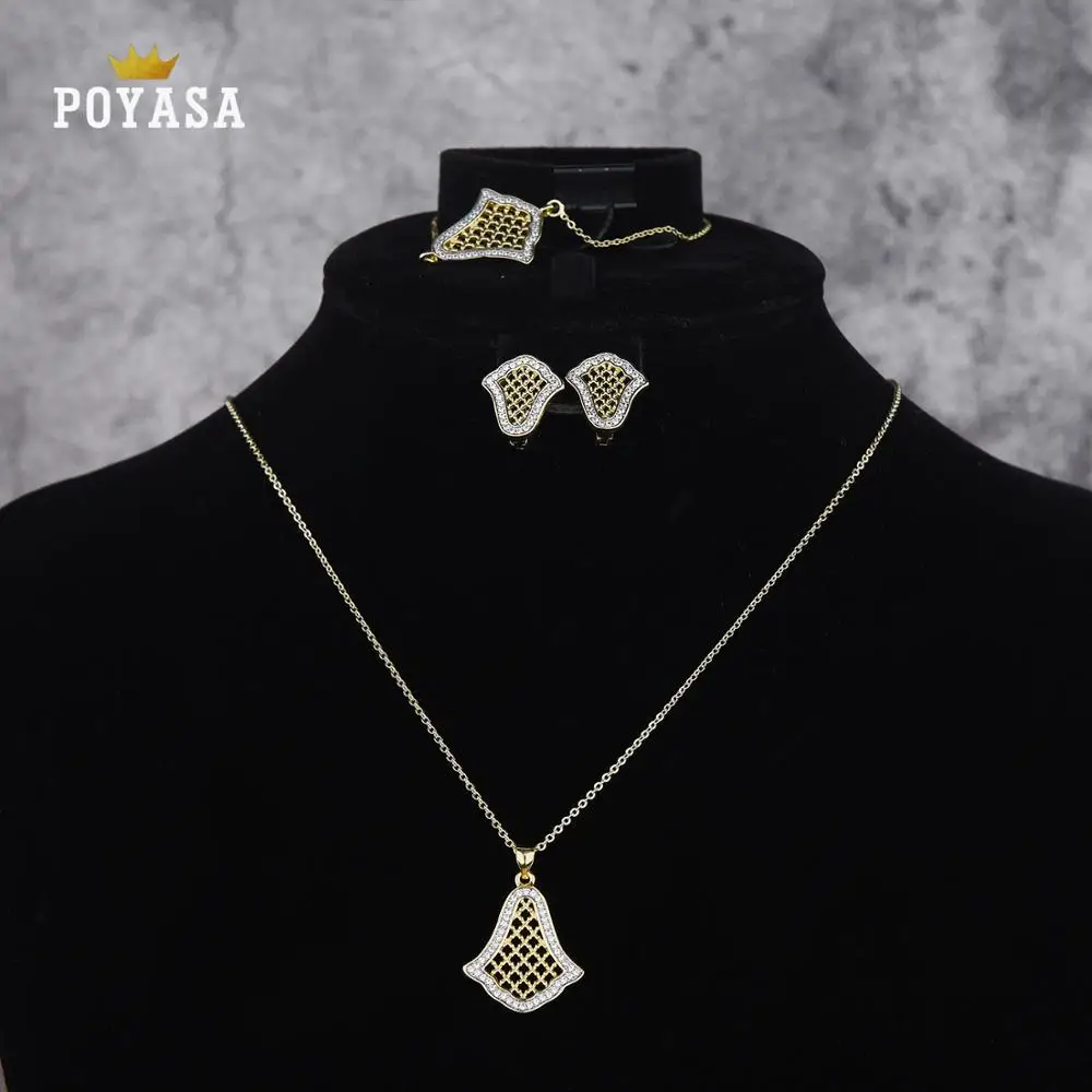 

Moroccan Caftan wedding jewelry set for women green stone fashion jewelry set copper high quality jewelry set