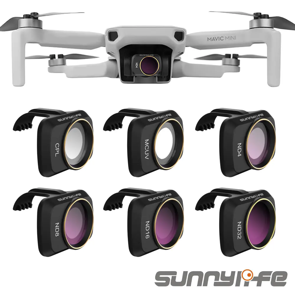 Super Sale PET Sunnylife Accessories for DJI Mavic Mini UV CPL Camera Professional Filter ND8 ND16 ND32 ND4 glass for MAVIC Mini Lens Filter 