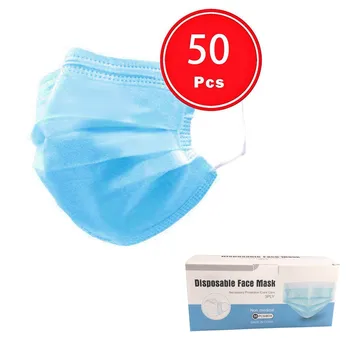 

50PCS Disposable Face Mask FaceMasks Face Mask Protective Mouth Cover Mouth-muffle Washable Reuseable Masks Cloth mascarillas