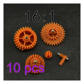 

MODIKER 10pcs 16:1 High Speed Nylon Gear Set for JM Gen.8 9 10 / Jingji SLR Water Gel Beads Blaster - Orange