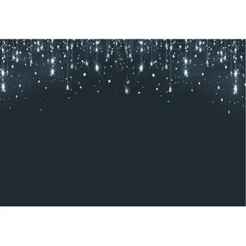 

New Year 2021 Decor Backdrop Bright Stars Snowflakes Photography Background Holiday Party Decoration Photo Booth Studio Props