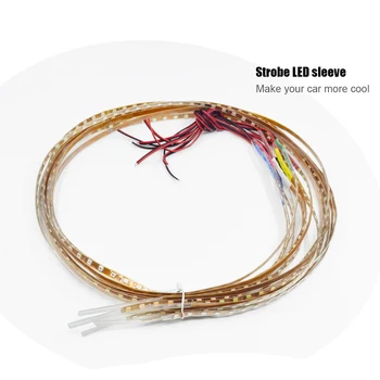 

2PCS 60cm 85cm dual color & waterproof DRL /Daytime Running Light best selling car accessories