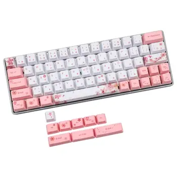 

OEM PBT Cherry Blossom Keycap Keyboard Keycaps Dye-Sublimation Korean Japanese