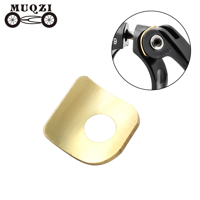 MUQZI Bicycle Quick Release Seatpost Clamp Gasket Copper Washer Mountain Bike Tube Clip Clips Gold Accessories bike seatpost clamp