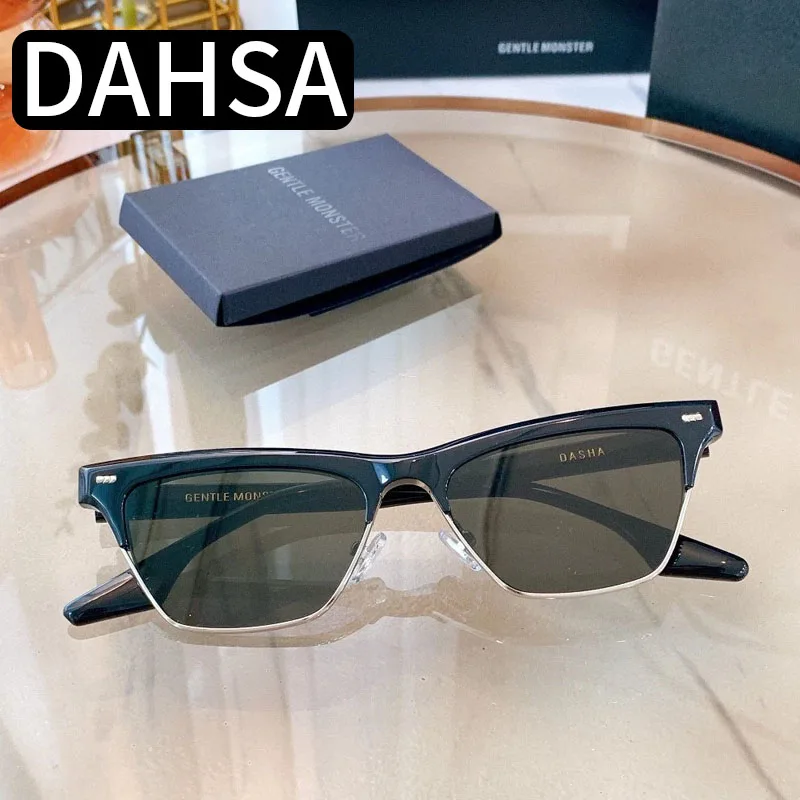 round sunglasses women Gentle Monster Sunglasses For Men Women 2021 Vintage Luxury Brand Designer Trending Products UV400 Acetate DASHA GM Sun Glasses big frame sunglasses