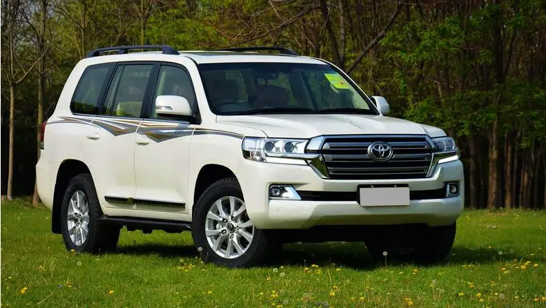 Автомобильный Стильный чехол на голову для Toyota LAND CRUISER LC200 фары- светодиодный фары DRL Объектив Двойной Луч Биксенон HID