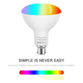 

V21-S Tuya Smart Home WIFI LED Bulb RGB W LED Bulb Support APP Control Compatible with Google Home Alexa Voice Control