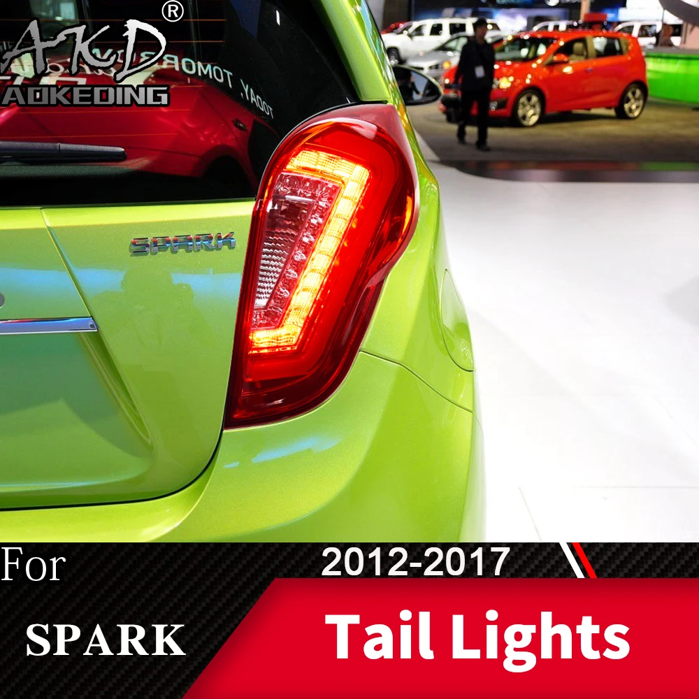 Задний фонарь для автомобиля Chevrolet Spark 2012- светодиодный задние фары, противотуманные фары Дневные ходовые огни DRL Тюнинг автомобилей Автомобильные аксессуары
