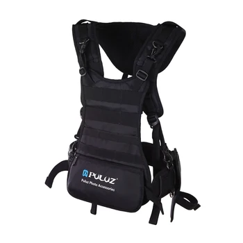 

PULUZ 1PC Camera Shoulder Double Strap Universal Camera Shoulder Belt Harness Vest Sling Chest Strap for SLR Cameras