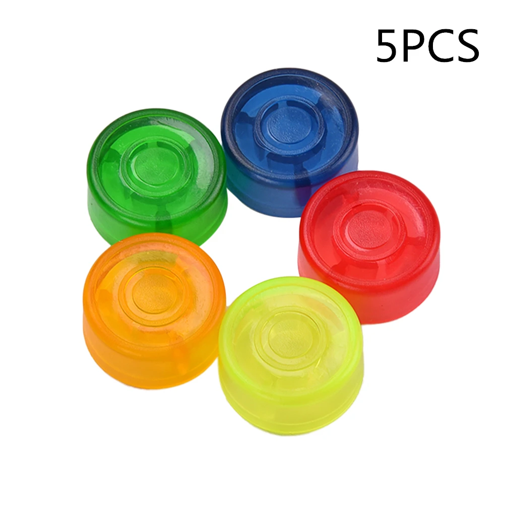 

5pcs Electric Guitar Effect Pedal Foot Nail Cap Amplifiers Candy Color Foot Switch Toppers Knob Accessories