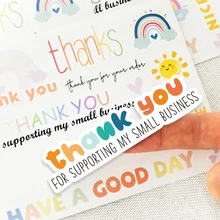 

5 Sheets Cute Thank You Stickers for Envelope Sealing Labels Stationery Supplies Journal Wedding Gift Decoration Sticker