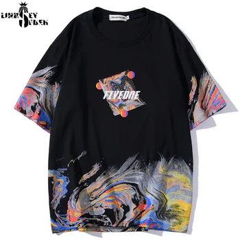 

Lindsey Seader Chinese Style Seawave Tshirts Harajuku Streetwear Tops Hiphop Casual Short Sleeve T Shirts Men Fashion Tee Summer