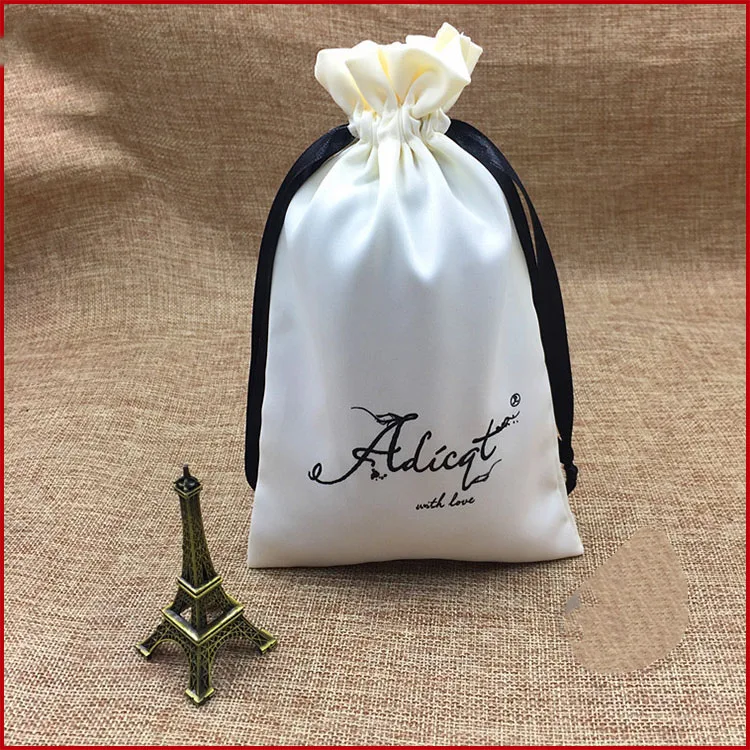 Silk bags Jewelry Satin Bag Product Packaging Pouches Custom Logo
