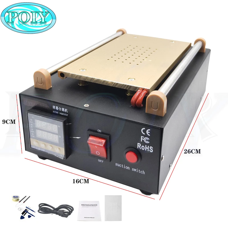 

948Q Built-In Vacuum Pump Body Metal Glass Separator Machine Max 7-inch LCD Screen Digital LCD mobile phone screen separator