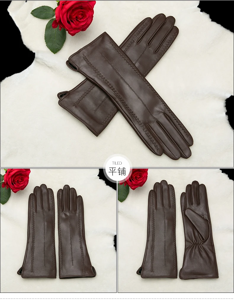 Перчатки из натуральной кожи женские зимние средней и длинной секции высокого качества женские перчатки из козьей кожи сохраняющие тепло