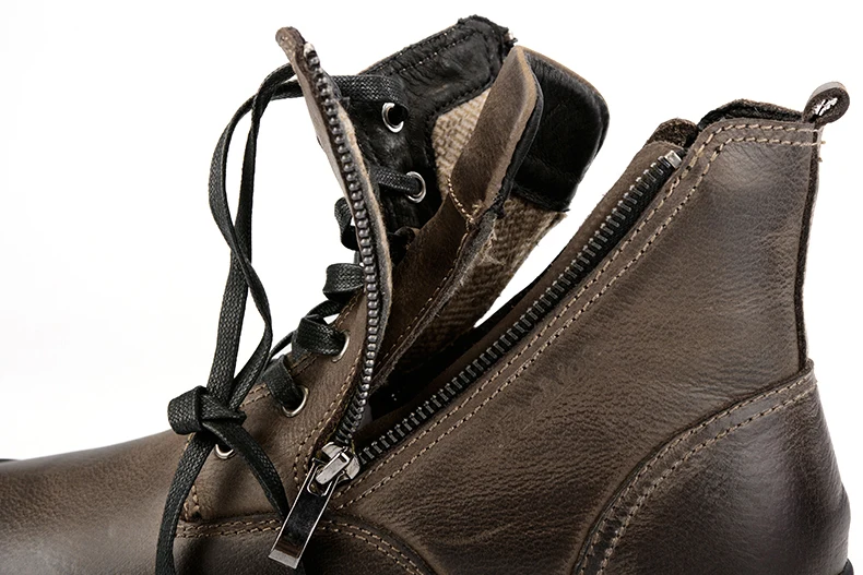 Мужские кожаные ботинки из натуральной коровьей кожи теплые мужские ботинки ручной работы зимние ботинки# SB9550