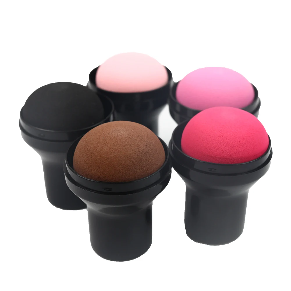 Круглая голова гриб слоеная ручка косметический спонж пуховка для нанесения основы под макияж косметика для губ инструмент