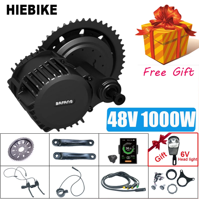 

48V 1000W BBSHD Bafang Motor Ebike Kit BBS03 BBS03B Electric Bicycle Conversion Kit 8fun Powerful 1000w Mid Drive Engine Set