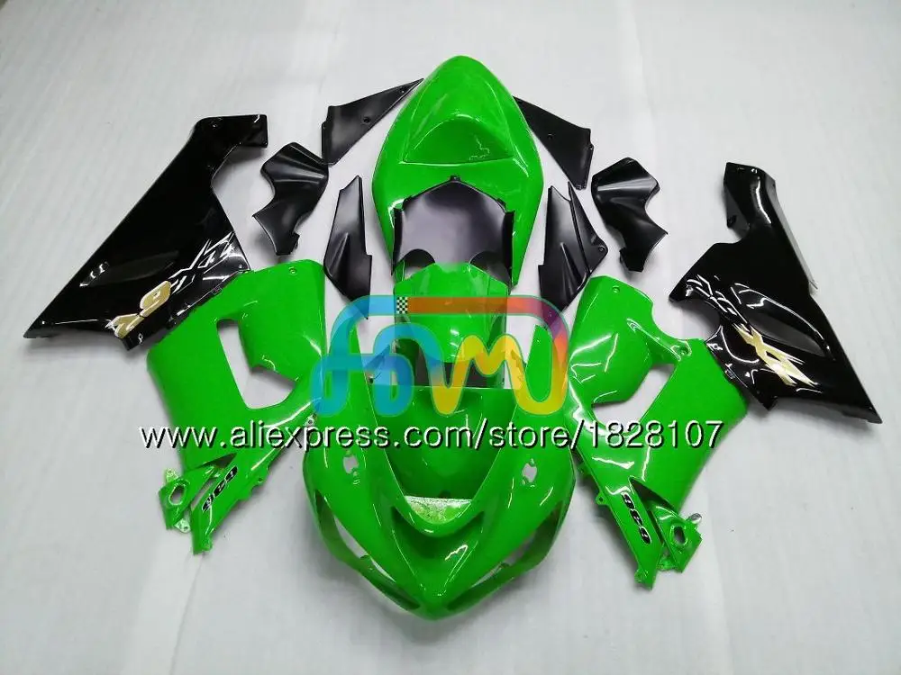 No. 18 Тюнинг-пакет для KAWASAKI черный белый ZX 6R 600CC 6 R ZX636 ZX-636 600 CC ZX-6R 11BS. 24 ZX600 ZX 636 ZX6R 05 06 2005 2006 обтекатели - Цвет: No. 18