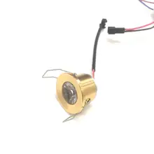 5 шт. золотой мини-светильник под 31 мм шкаф Точечный светильник 1 Вт потолочный встраиваемый светильник AC85-265V светильник с регулируемой яркостью