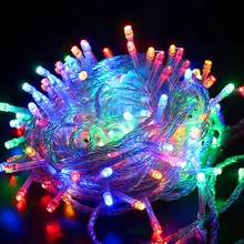

with 8-Mode LED Christmas String Lights Xmas Bright Decorative String Fairy Lights for Party Holiday Wedding Courtyard Decor