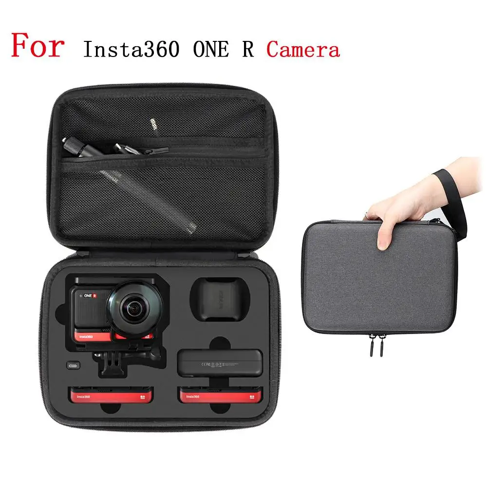 

For Insta360 ONE R 4K Sports Camera Portable Storage Bag Protection Box Carrying Case with Strap Action Camera Accessories