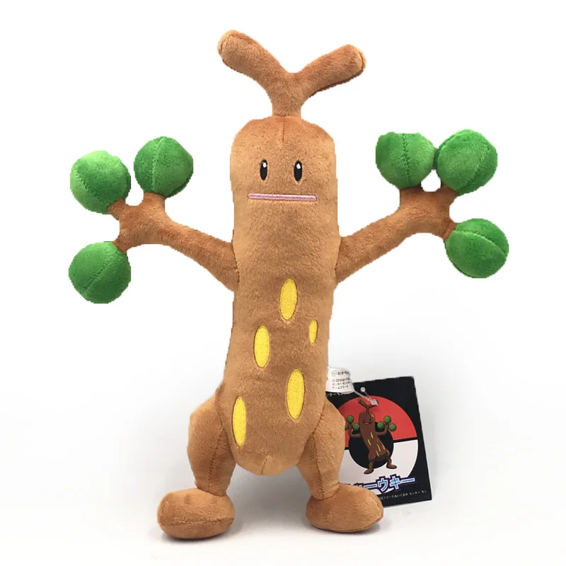 Takara Pokemon Anime Toy Shiny Sudowoodo Animal Soft Stuffed Peluche Plush Figure Doll Birthday Christmas Gifts for Kids
