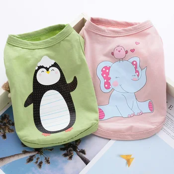 

Spring Summer Dog Vest Shirt Cartoon Dog Clothes For Small Medium Dogs Chihuahua Pet Shirt Cool Puppy Pet Vest Clothing For Dogs