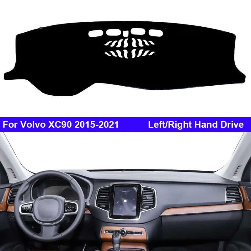 Car Dashboard Cover For Volvo XC90 2015-LHD RHD Dashmat Pad Dashboard Cover Carpet Dash Mat