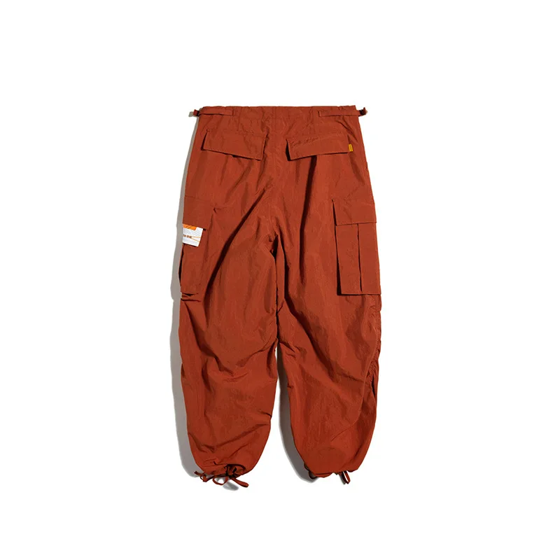 

Luoye luo ye 2020 Spring Japanese-style Origional Multi-color Ruching Workwear Pocket Foot Mouth with Drawstring Casual Pants K3