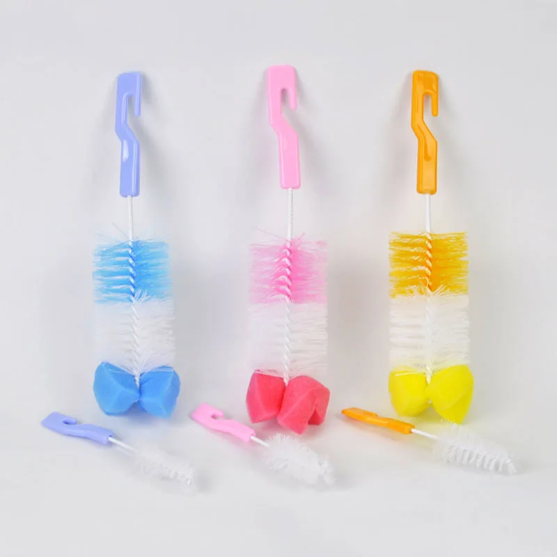 

1/2 Pcs The Baby Bottle Brush Wash Bottle Bottle Nipple Brush Tool Sponge Cleaning kit Baby Products