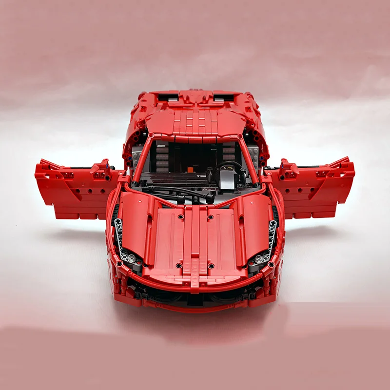 

Technic RC Motor Power Function Vehicle MOC-1767 Ferraries 458 Mobile Building Kits Blocks Bricks birthday diy toy Gift