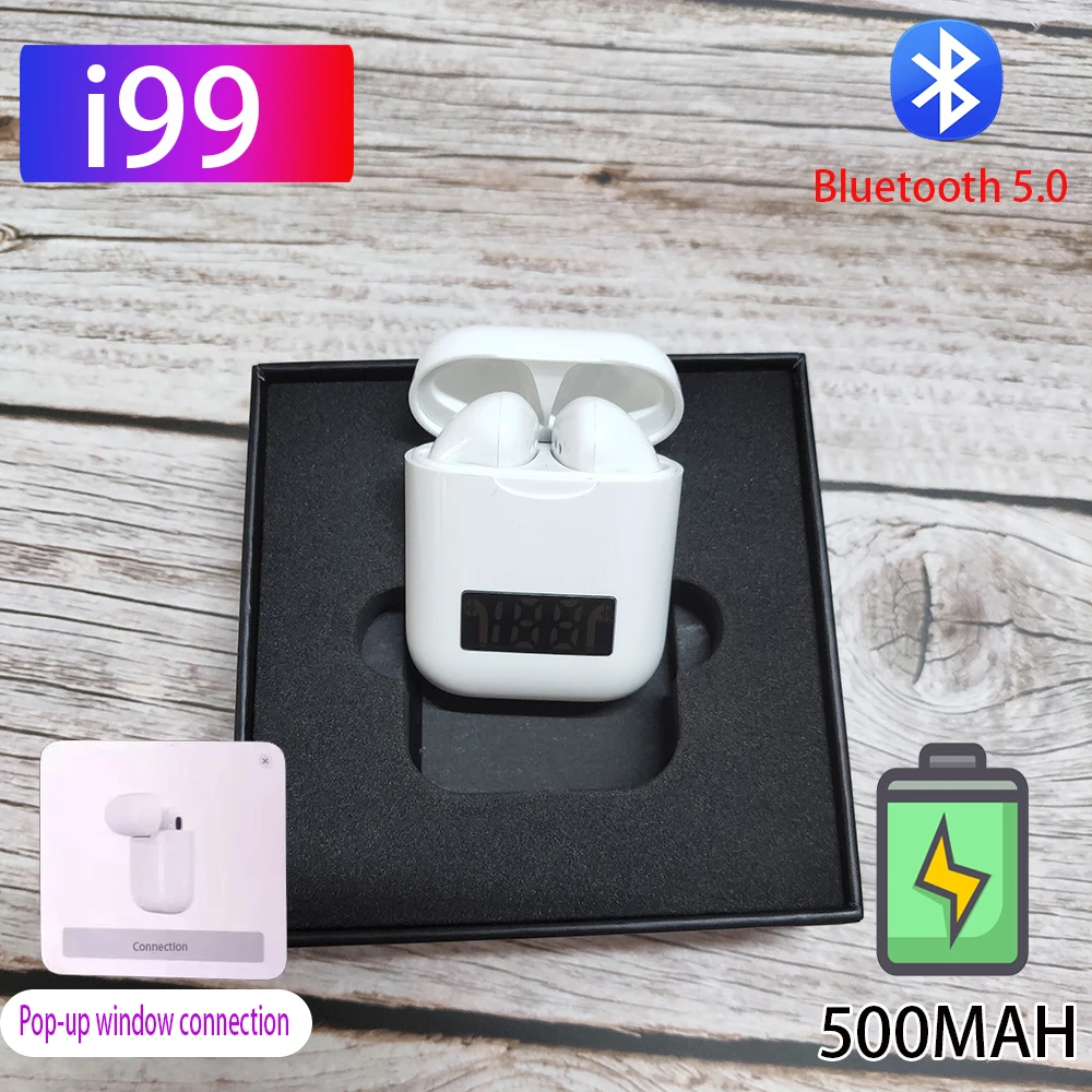

Original i99 TWS real 1:1 size Bluetooth 5.0 headset 5D bass Touch control Wireless Earphone PK i200 i10 i60 i80 i90 i20 tws