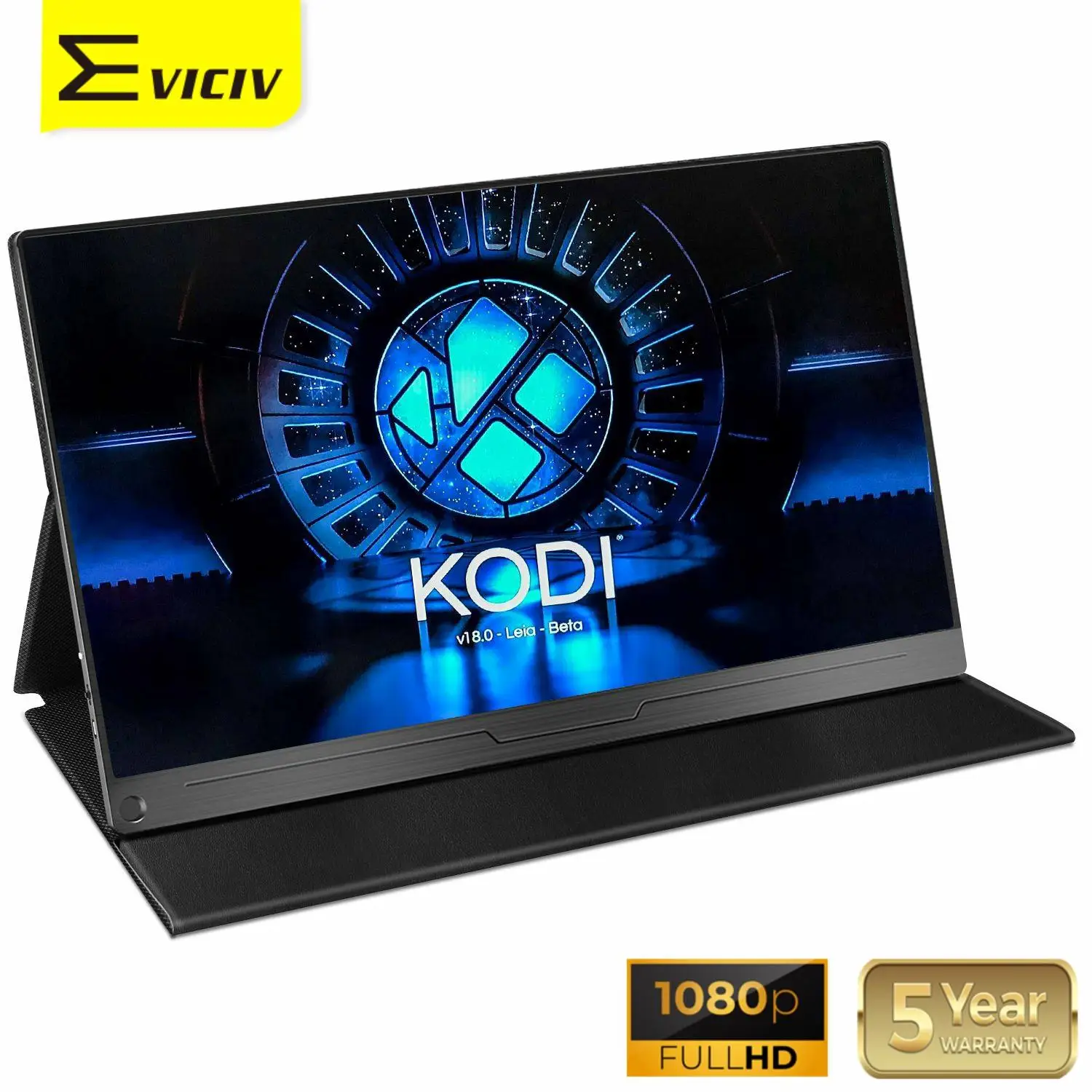 EVICIV 15,6 Tragbare Monitor Raspberry Pi LCD Display 1080P KODI Media Player Macbook Laptop PC Computer Mehrere Bildschirm Lautsprecher