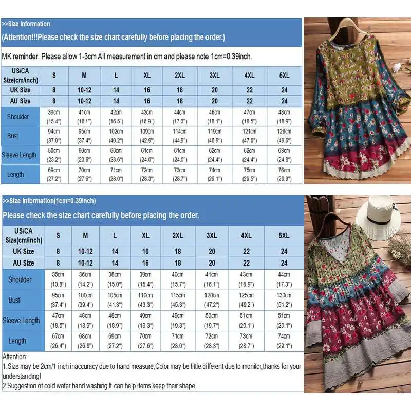 Богемные топы с принтом, Женская Кружевная блуза, ZANZEA, винтажные рубашки с длинным рукавом, женские Лоскутные Цветочные блузки размера плюс, льняная туника
